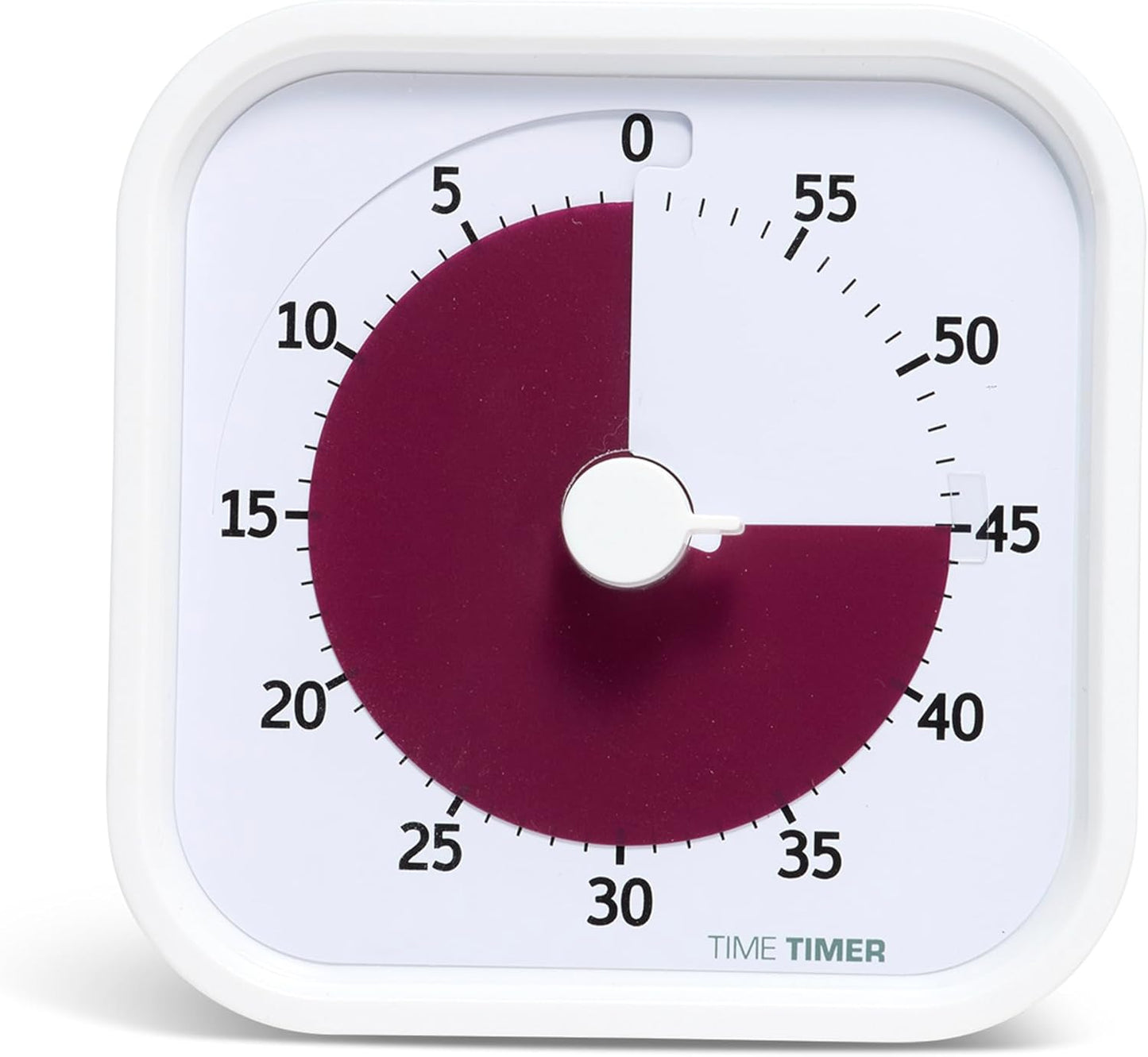 Time Timer Home MOD â 60 Minute Kids Visual Timer Home Edition â For Homeschool Supplies Study Tool, Timer for Kids Desk, Office Desk and Meetings with Silent Operation (Cotton Ball White)