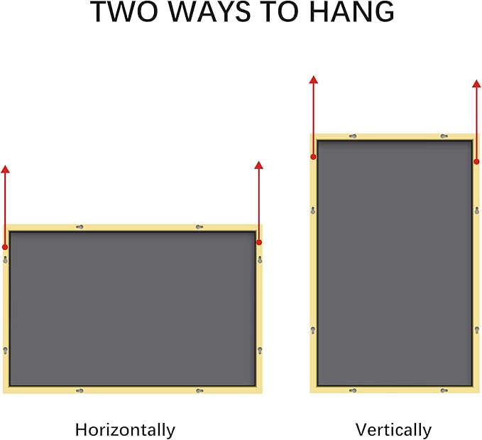 36x48inch Bathroom Mirror, Gold Rectangle Mirror with Thin Metal Frame, Large Rectangular Wall Mirrors for Bathroom, Living Room, Hair Salon, Big Farmhouse Mirror Hang Horizontal/Vertical