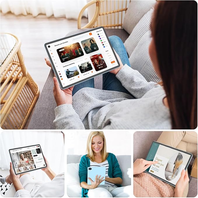 2026 Upgraded Android 15 Tablet, 11 inch Tablets with Keyboard, 24GB+128GB+2TB Expand, Octa-Core, 8000mAh, Gemini AI, 5G/2.4G WiFi, BT5.0, GMS, GPS, 2 in 1 Tablets with Case, Mouse, Stylus(Silver)