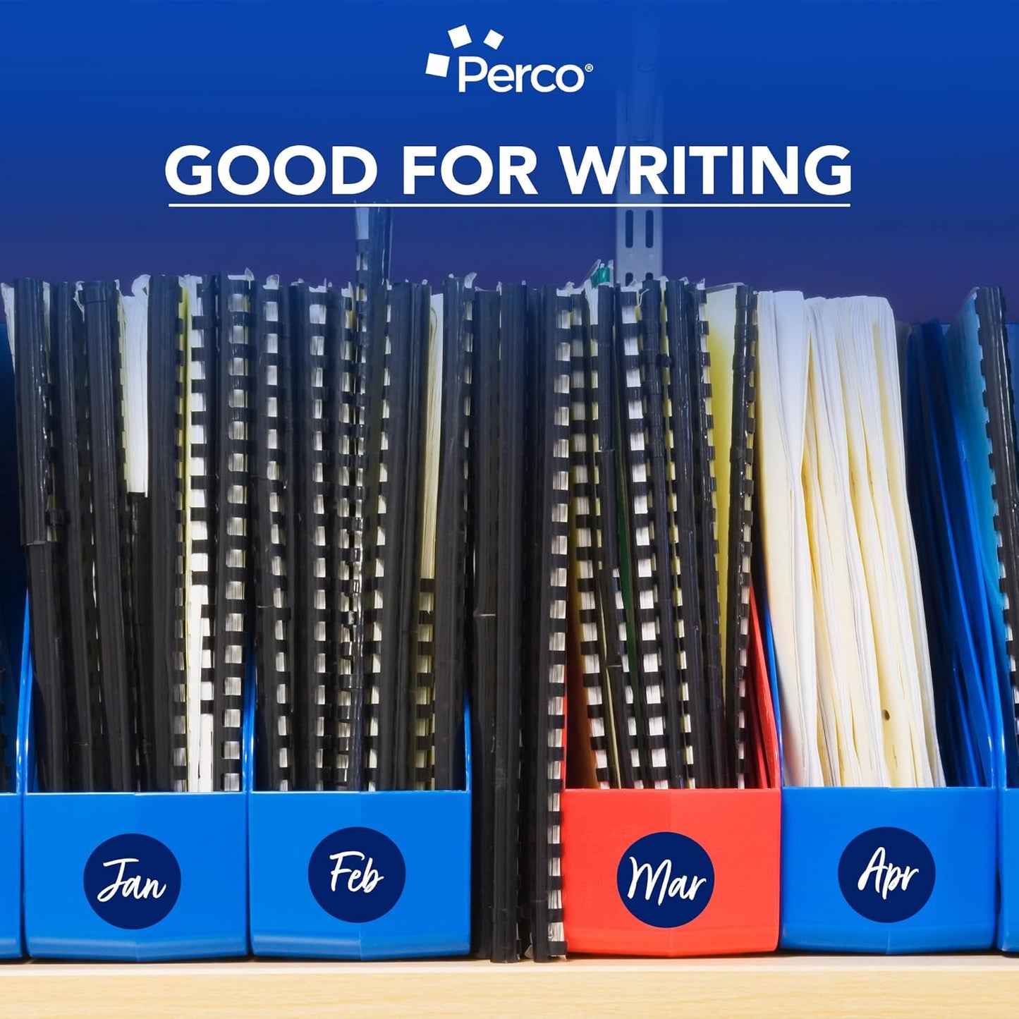 Perco Dark Blue 2-Inch Perforated Circle Dot Sticker Labels — 10 Rolls, 5,000 Round Stickers — with Permanent Adhesive for Organizing, Color Coding, Bin Labeling, Packaging Alerts—Made in USA
