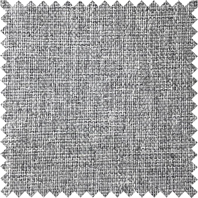 Macochico Light Grey 100% Blackout Linen Curtains 96 Inches Long Pinch Pleated Curtains for Bedroom Living Room Nursery Farmhouse Insulated Sound Reducing Drapery with Tieback 84”Wx96”L 1 Panel