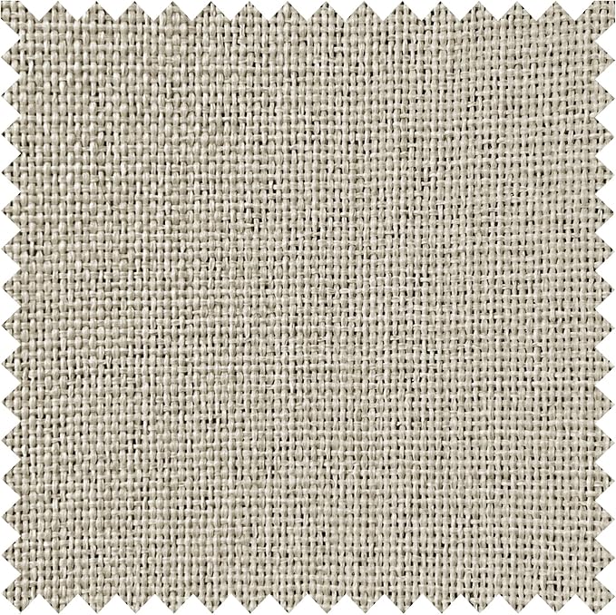 Macochico 100% Blackout Ivory White Linen Curtains 84 Inches Long Pinch Pleated Burlap Curtains for Bedroom Living Room Farmhouse Nursery Thermal Window Panels with Tieback 72”Wx84”L 1 Panel