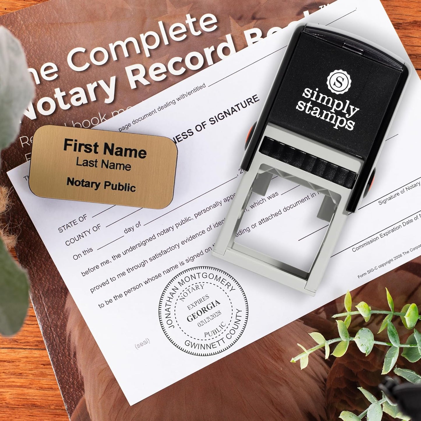 Virginia Round Notary Stamp | Official State Notary Stamp | Official Seals | Meets State Specifications (Virginia, Round Stamp)