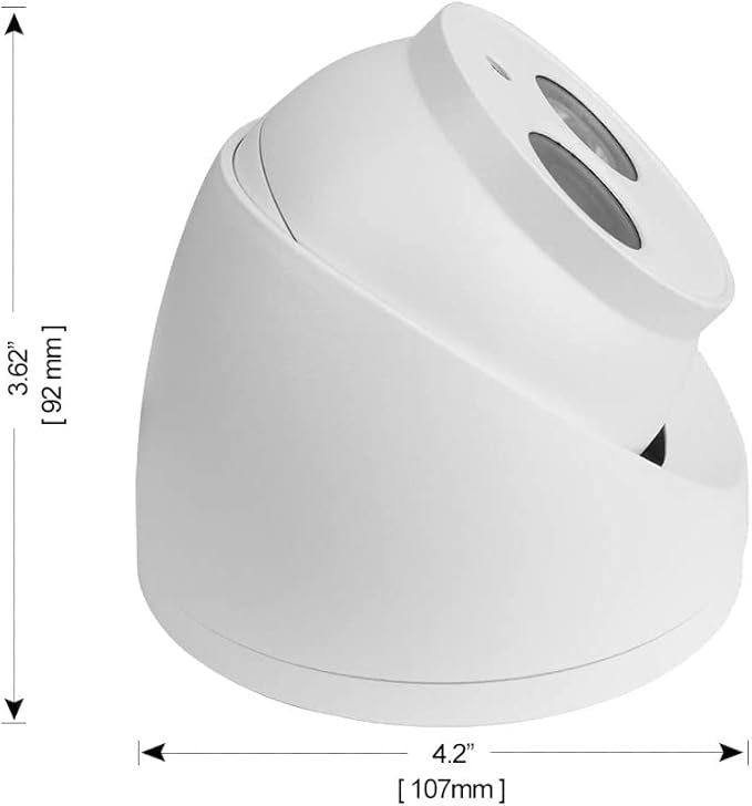 R-TECH 4-in-1 AHD/CVI/TVI/Analog Outdoor/Indoor Turret Dome Camera (4 Pack 2MP)
