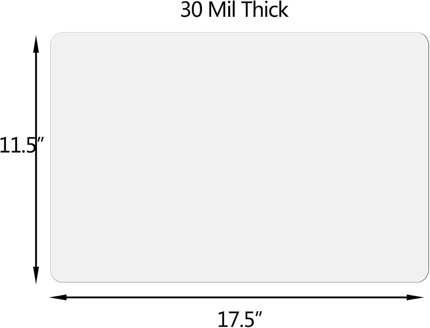 Car Magnetic Sheet, Large Blank White Magnet Sign Roll for Vehicle Doors, 11.5" x 17.5", 30 Mil Thick - Ideal for Custom Personalization Décor, Temporary Ads, Instructional & Warning Signs (4)