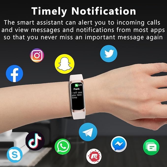 Fitness Tracker Activity Tracker Smart Watch 1.10''AMOLED Touch Color Screen,Smart Watch with 24/7 Blood Oxygen Heart Rate,Sleep Monitor,IP68 Waterproof,Step Counter Health for Women Men (White)