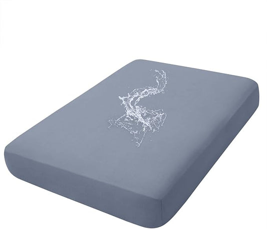 hyha Waterproof Couch Cushion Covers, Stretch Sofa Couch Seat Slipcover for Dog Washable, Non-Slip Waterproof Outdoor Cushion Covers for Patio Furniture Replacement (1 Piece for Large, Grey)