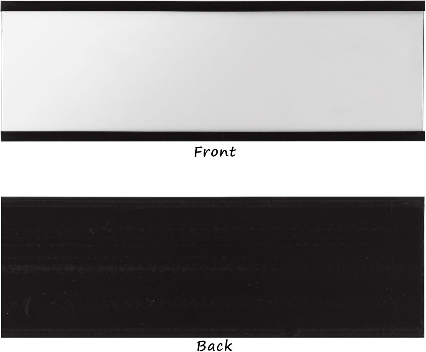 Realth C Channel Magnetic Label Holders 50 Pack 3'' x 5'' with Paper Inserts and Clear Plastic Protectors, Magnetic Data Card Holders File Cabinet Labels for Metal Racks and Shelves