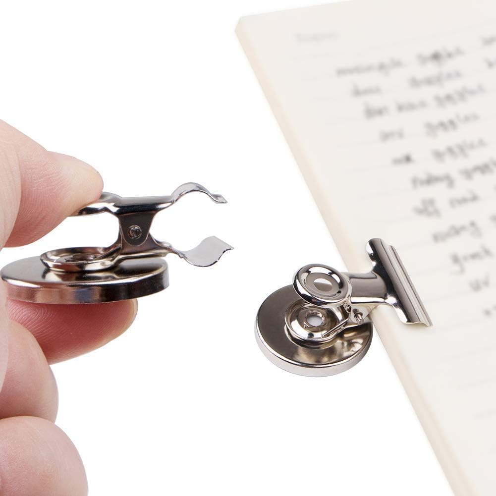 VNDUEEY 140 Pack Strong Magnetic Clips Refrigerator Magnets, Fridge Magnets Whiteboard Magnet, Magnet Clips for Teaching, Home, School, Office,