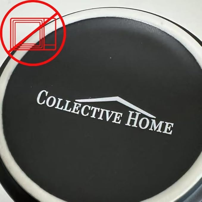 COLLECTIVE HOME - Monogram Ceramic Mugs, 15 oz Golden Initial Black Coffee Cups, Elegant Alphabet Tea Mugs, Elegant Personalized Mug with Gift Box, Unique Mug with Double Side Capital Lette (N)