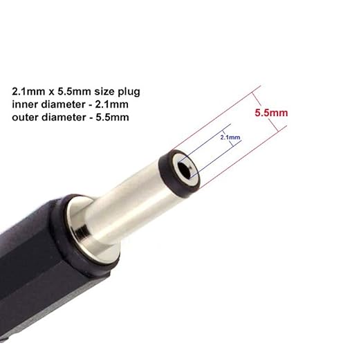 DC Power Splitter Security Camera Power Splitter 12V CCTV Power Cable (1 Female to 2 Male 5.5mm X 2.1mm, 5Pack)