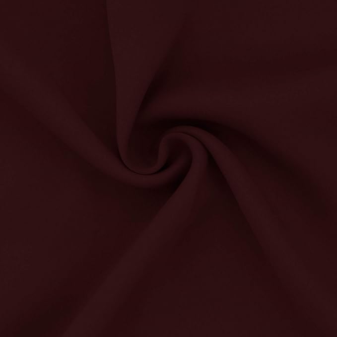 Easy-Going Blackout Curtains for Bedroom, Solid Thermal Insulated Grommet and Noise Reduction Window Drapes, Room Darkening Curtains for Living Room, 2 Panels (52x63 in,Wine)