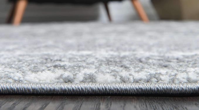 Unique Loom Rosso Collection Vintage, Traditional, Bohemian, Geometric, Distressed, Southwestern Area Rug, 2' 0" x 3' 0", Gray/Ivory