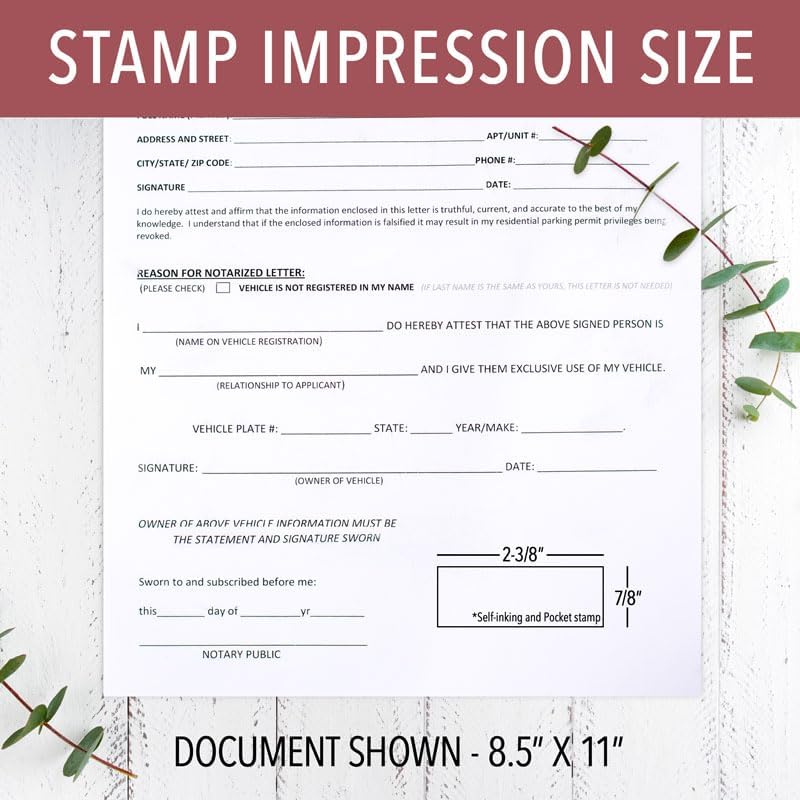 Kansas Rectangular Notary Stamp | Official State Notary Stamp | Official Seals | Meets State Specifications (Kansas, Rectangular Stamp)