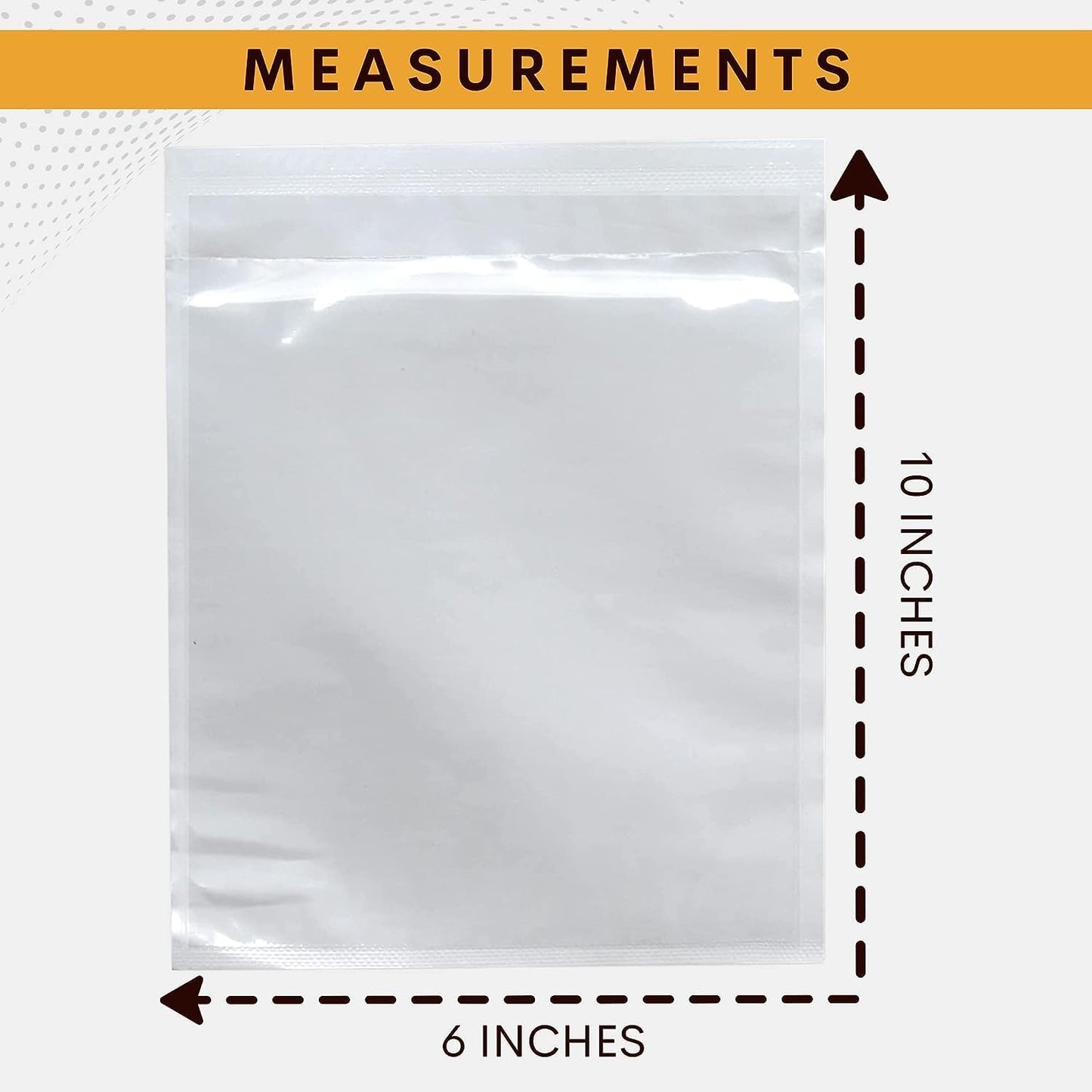 300 Pack 6"x10" Shipping Label Sleeves – Clear Self-Adhesive Packing Slip Pouches, Waterproof Packing List Envelopes – Ideal for Shipping Documents, Mailing Labels, Invoices & Packing Slips