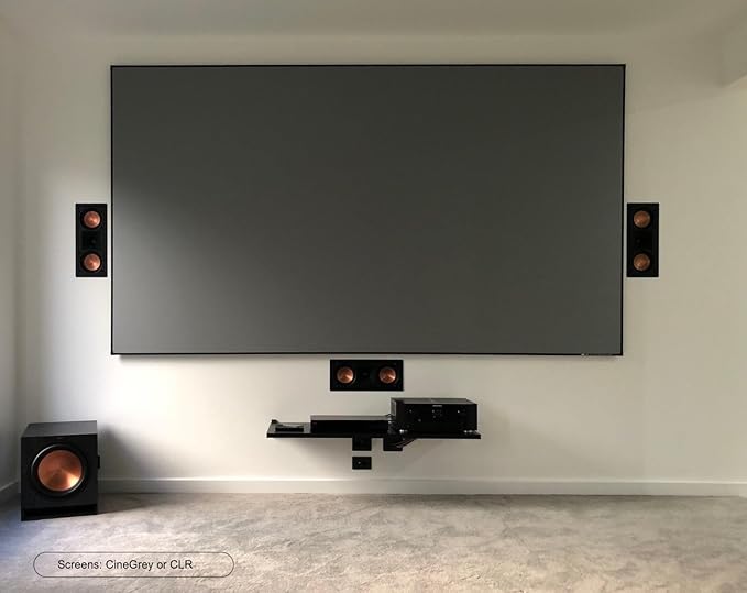 Elite Screens Aeon CineGrey 3D, 135" Fixed Frame CLR/ALR Projector Screen 16:9, Standard Throw Projection, Edge Free Ceiling & Ambient Light Rejecting, Wall-Mounted, for Movie Home Theater, AR135DHD3
