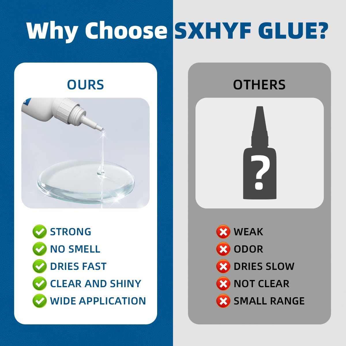 SXhyf Welding High-Strength Oily Glue - 2 Packs Ceramic Glue, Super Glue for Porcelain and Pottery Repair, Glass, Metal, Plastic, Wood, Leather, Crafts, Tile, Rubber and More, 3.52 oz (100 Gram)