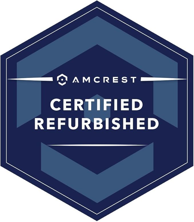 Amcrest Full HD 1080P 1920TVL Dome Outdoor Security Camera, 2MP 1920x1080, 3.6mm Lens 90° Viewing Angle, Black (REP-AMC1080DM36-B) (Renewed)