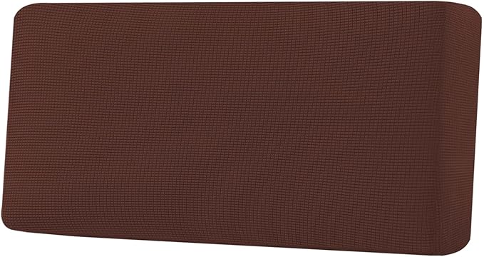 H.VERSAILTEX Super Stretch Individual Seat Cushion Covers Sofa Covers Couch Cushion Covers Slipcover Sets Thick Jacquard Textured Twill Fabric (1 Piece Sofa Cushion Cover, Burnt Brick)
