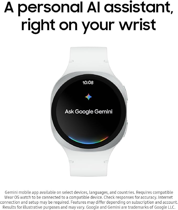 Samsung Galaxy Watch 8 (2025) 44mm LTE Smartwatch, Cushion Design, Fitness Tracker, Sleep Coaching, Running Coach, Energy Score, Heart Rate Tracking, Graphite [US Version, 2 Yr Warranty]