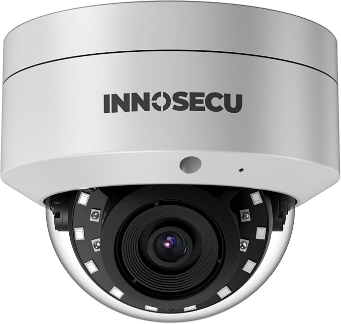 8MP Dome PoE Camera, IP Security Surveillance Camera @30fps, Vandal-Proof IK10, Waterproof IP67, Built-in Mic, 2.8mm Lens 110°, Human & Vehicle Detection, No PT Supported. IND8VR54A (White)
