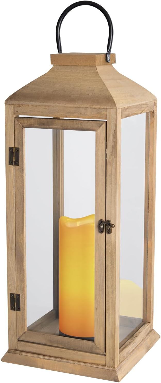 Bdor Extra Large Lanterns Decorative - 27.5in IP65 Waterproof Lantern with Flameless Candles, Decorative Lantern for Home Decor, Indoor Outdoor, Front Porch, Garden, Farmhouse Weddings Style
