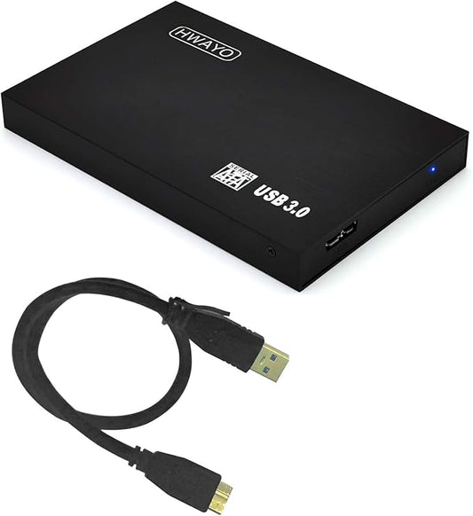 2.5'' 750GB Ultra Slim Portable External Hard Drive USB3.0 HDD Storage for PC/Desktop/Laptop/MacBook/Chromebook/Xbox One (Black)
