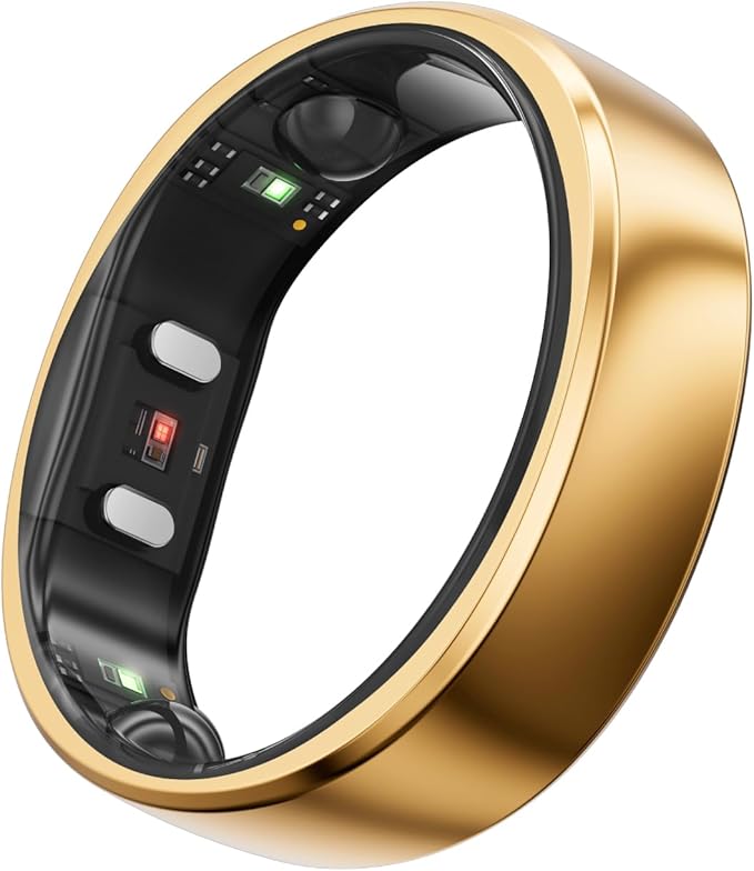 RingConn Gen 2, World’s First Smart Ring with Sleep Apnea Monitoring, No APP Subscription, 12-Day Battery Life, Stress/Heart Rate/Women's Health Tracker, Android & iOS Compatible (Rose Gold, Size 6)