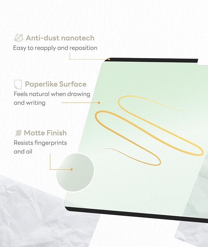 EIP Detachable Paperfeel Screen Protector for Google Pixel Tablet 2023 – Anti-Blue Light, Reusable & Washable, Nano-Tech Attachment, Anti-Glare, Bubble-Free, Ideal for Drawing & Writing