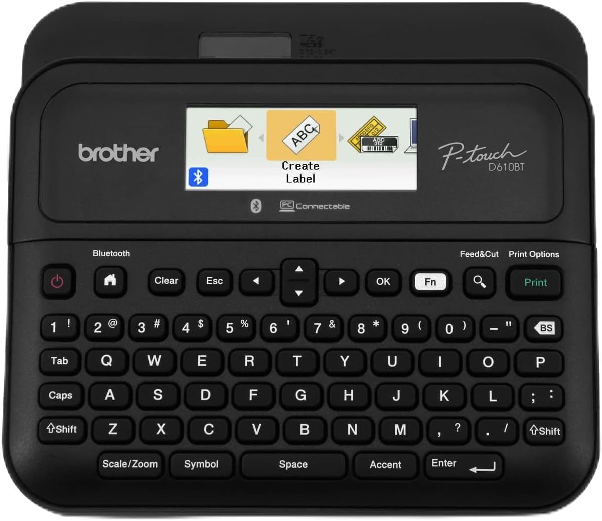 Brother P-Touch PT- D610BT Business Professional Connected Label Maker | Connect and Create via BluetoothÂ® on TZe Label Tapes up to ~1 inch (Renewed Premium)