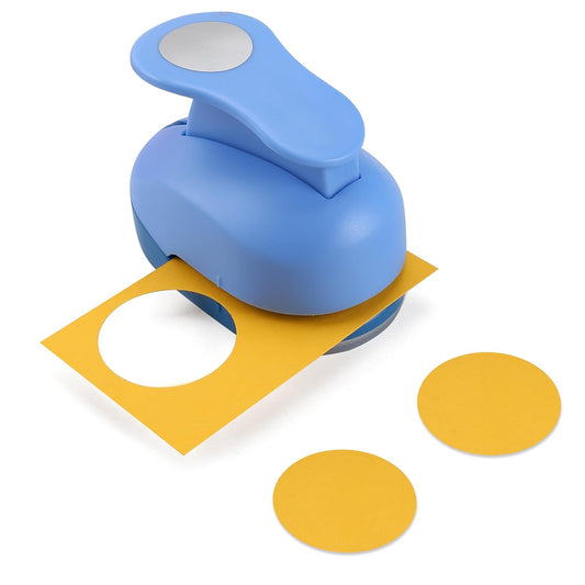 LOONENG 1.5 Inch Circle Paper Punch - Create Perfect Circles for Handmade Craft Projects - Ideas for Scrapbooking, Card Making, DIY Photo Albums, Gift Tags, Homemade Confetti