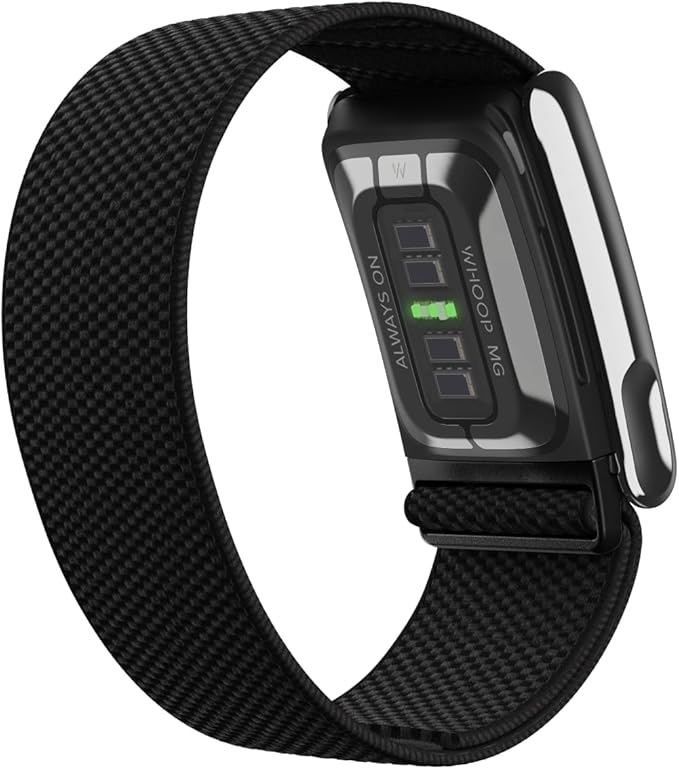 WHOOP 5.0/MG Activity Tracker - 12 Month Membership - Health and Fitness Wearable – 24/7 Activity and Sleep Tracker, Personalized Coaching, Menstrual Cycle Insights – 14+ Days Battery Life