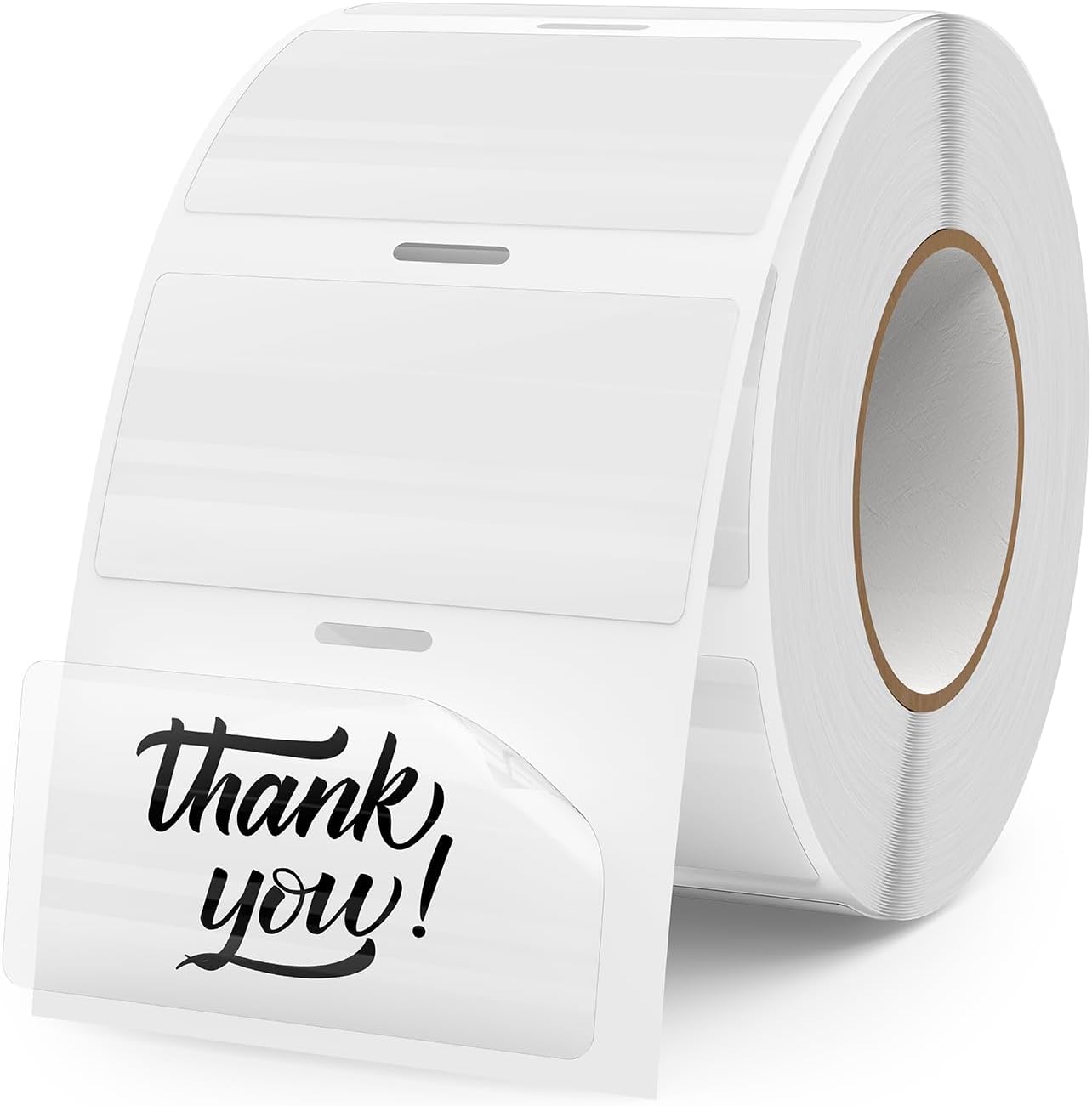 Transparent Thermal Labels 2 Ã 1 Inch Self Adhesive Printer Clear Stickers Vinyl Waterproof Roll Decals Rectangle Name Tag for Address Design DIY Logo Business 300 PCS