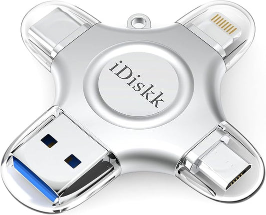 256GB App-le Certified iPhone 17 16 iDiskk FLASHDRIVE 256GB USB C Thumb Drive Photo Stick for iPhone iPad Android Samsung Flash Drive for iPhone Photos 15/14/13/12/12 pro/12 mini Storage