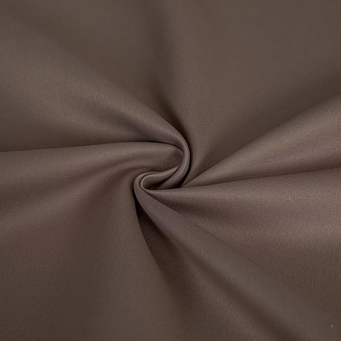 Blackout Curtains 72 Inch Length for Bedroom, Thermal Insulated Blackout Curtains 2 Panels Set, Solid Grommet Privacy Room Darkening Drapes for Living Room Windows(W52 x L72, Khaki)