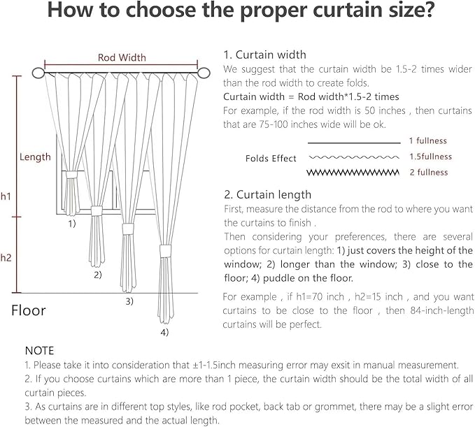 Joydeco Linen Curtains 72 Inch Length 2 Panels Set, Light Filtering Curtains for Bedroom Living Room,Linen Blend Drapes 52 Inches Wide with Back Tab Rod Pockets (W52 x L72 Inch, Natural)