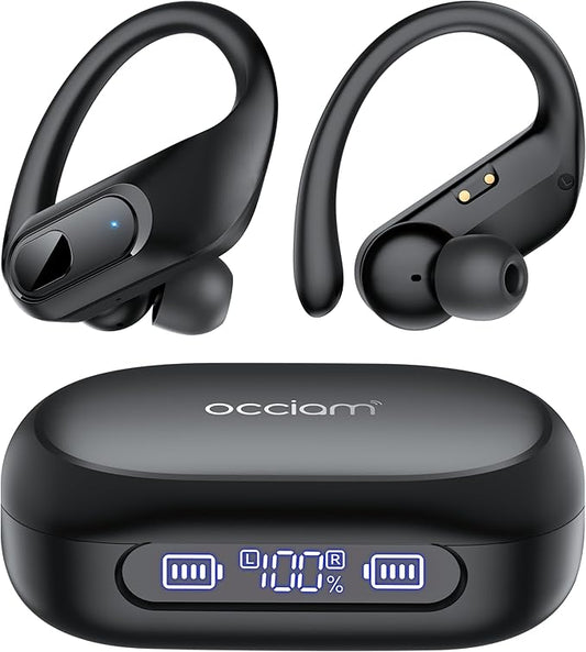 AI Translation Earbuds Real Time, 164 Language Translator Earbuds, 96H Playtime Translation Headphones, Noise Canceling, Audifonos Traductores Inglés Español for Business Meeting Travel Learning