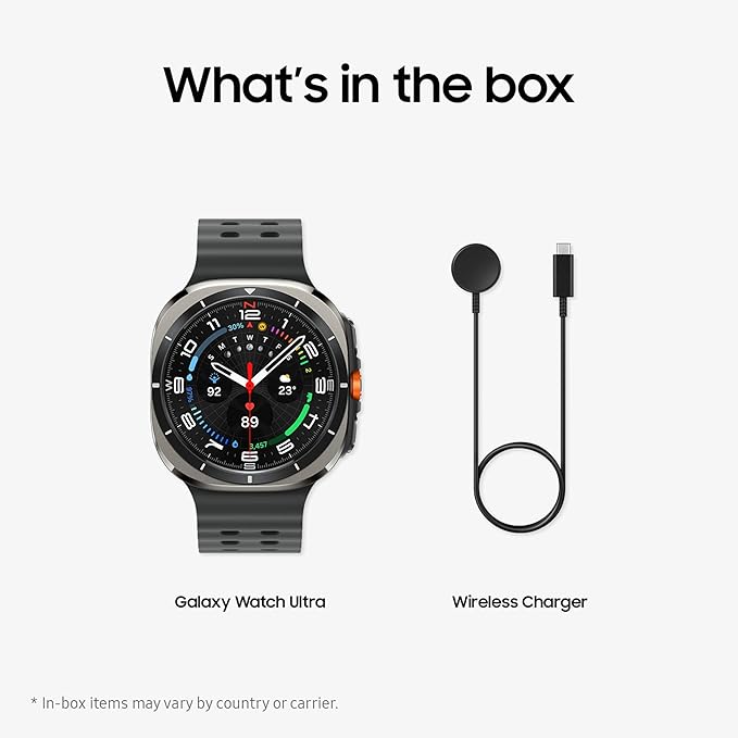 Samsung Galaxy Watch Ultra (2025) 47mm LTE Smartwatch, Titanium Casing, Advanced Sleep Coaching, Running Coach, Energy Score, Heart Rate Tracking, GPS, Titanium Silver [US Version, 2 Yr Warranty]