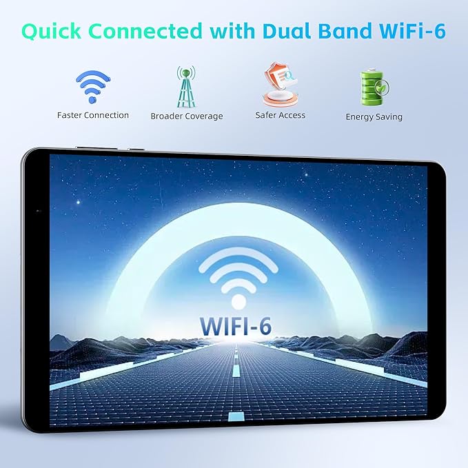 HAOVM 【2025 Android 15 Tablet M8 Tablet 8 inch，8 core CPU, 12GB+64GB，2TB Expandable, HD IPS Display, Wi-Fi 6, BT5.4, 5MP+8MP Camera, 5100mAh Large Battery, Widevine L1, Gray