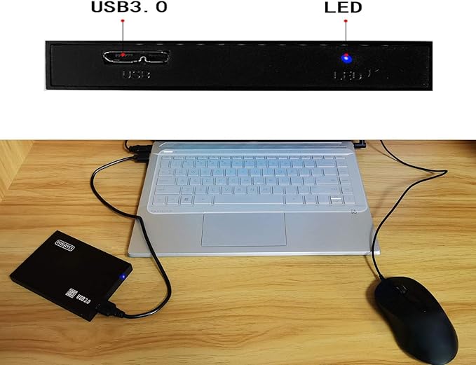 2.5'' 120GB Ultra Slim Portable External Hard Drive USB3.0 HDD Storage for PC/Desktop/Laptop/MacBook/Chromebook (Black)