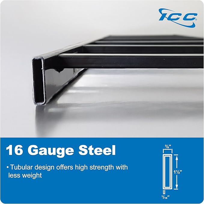 ICC Cable Runway Rack 5' Straight Section, 16-Gauge Steel, Made in USA, 2-Pack
