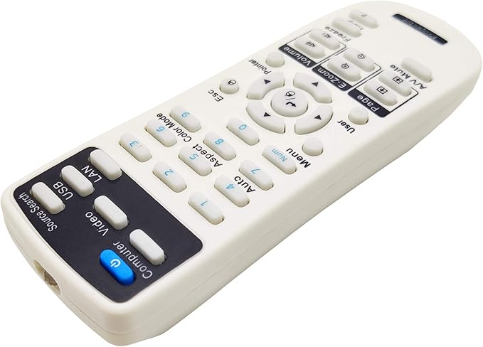 1613717 Projector Remote Control for Epson BrightLink 536Wi/ 575Wi/ 585Wi/ 595Wi, PowerLite 520/ 525W/ 530/ 535W/ 570/ 575W/ 580/ 585W