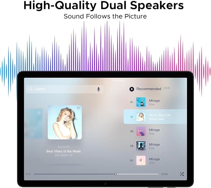 DOOGEE Tab A9 Pro+ Android 15 Tablet,11 inch Tablet with 90Hz Display,30GB+128GB/2TB TF Octa-Core Gaming Tablets,8580mAh,1080P,Bluetooth 5.0+5G WiFi Tablets,13MP+5MP,Face ID/OTG Black