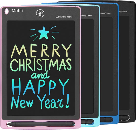 LCD Writing Tablet 8.5 Inch 4 Pack Electronic Writing Drawing Pads Doodle Board Travel Toys for Toddler Birthday Gift for Kids Boys Girls Age 3 4 5 6 7 8