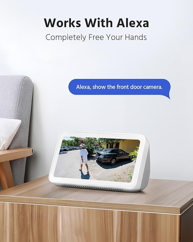 ANNKE 5MP Solar Wireless Security Camera Outdoor,Surveillance Home System,4CH and 2 Bullet Cam-Kit 4MP 2K, Color Night Vision, Spotlight Smart Alarm, PIR&Human Detection, 2-Way Audio, 64GB Memory Card
