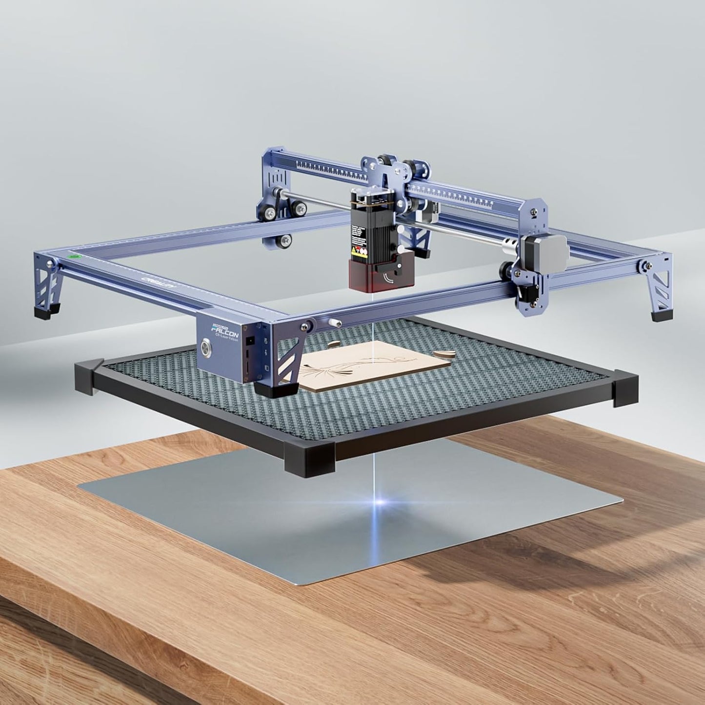 Creality Falcon 10W Laser Engraver, with Honeycomb Laser Bed 500x500mm, 10000mm/min, 72W High-Precision Laser Cutter for Wood, Acrylic, Pre-Installation and Out-of-The-Box