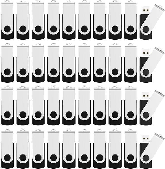 Aiibe 16GB Flash Drive 100 Pack USB Drives 16GB USB Flash Drives Bulk Thumb Drive USB 2.0 Memory Stick PenDrive, Black