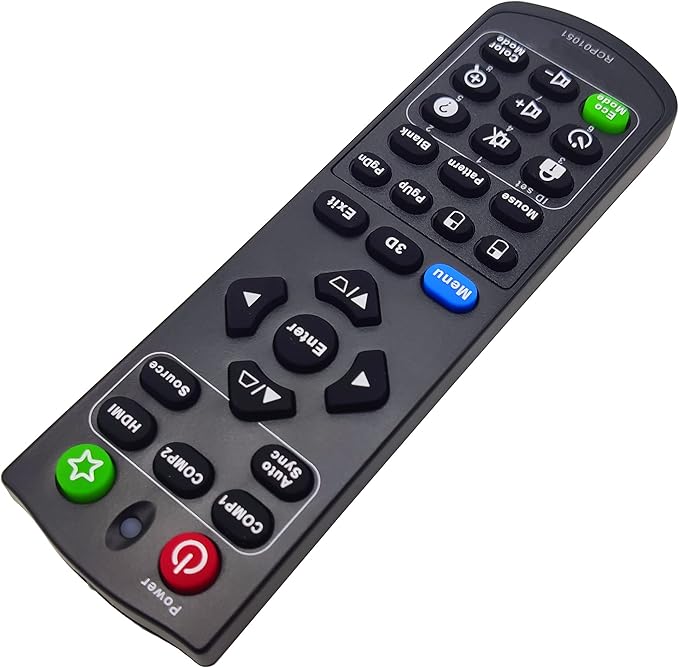 A-00009741 Projector Remote Control for ViewSonic PJD6352, PJD6550W, PJD6551W, PJD6552W, PJD7325, PJD7326, PJD7525W, PJD7526W, PJD7830HDL, PJD7835HD, PS700X, PS750HD, PS750X, PX800HD