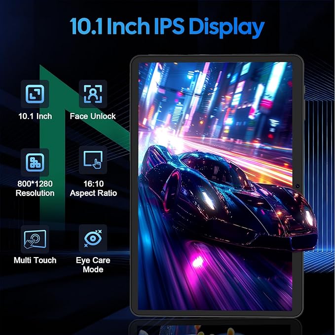 10 Inch Android 15 Tablet with Keyboard, 26GB RAM+256GB ROM(2TB Expand), 2-in-1 Tablet with 8000mAh Battery, 2.4G/5G WiFi, Widevine L1, Dual Camera, Split Screen, Mouse, Stylus, Case(Silver Case)