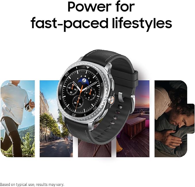 Samsung Galaxy Watch 8 Classic (2025) 46mm LTE Smartwatch, Cushion Design, Rotating Bezel, Quick Button, Sleep Coaching, Running Coach, Energy Score, White [US Version, 2 Yr Warranty]